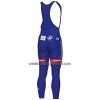 Fietsbroek Lang met Bretels 2022 Groupama FDJ Blauw